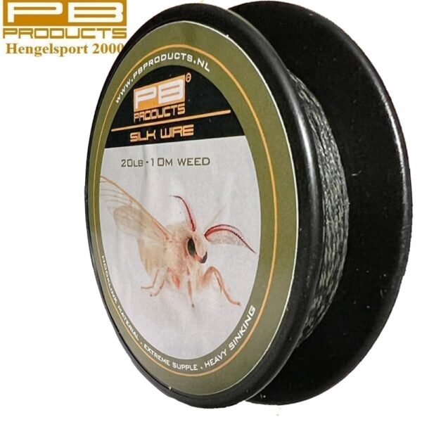 Повідковий материал PB Products Silk Wire 20lb Weed 10м - Зображення 2