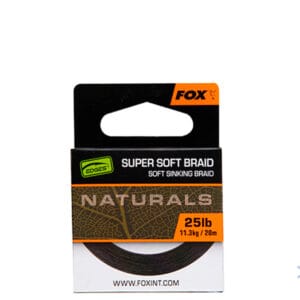 Поводковий матеріал Fox Naturals Soft Braid Hooklength 20м 25lb
