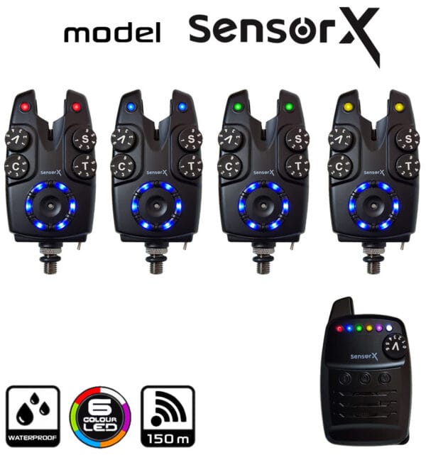 Набір сигналізаторів клювання World4Carp Sensor X - 4+1 - Зображення 10