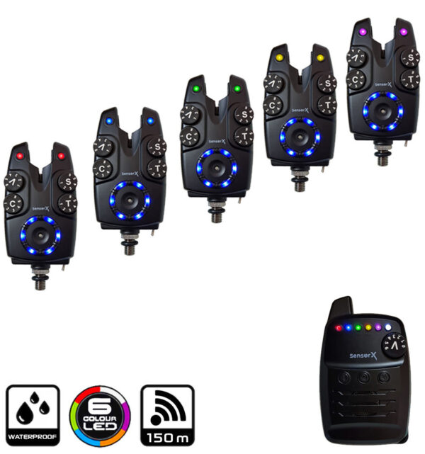 Набір сигналізаторів клювання World4Carp Sensor X - 5+1