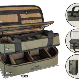 Подвійна сумка з повідочницею Multi-Bag Double для аксесуарів та годівниць